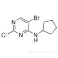 4-Pyrimidinamine, 5-bromo-2-chloro-N-cyclopentyl- CAS 733039-20-8